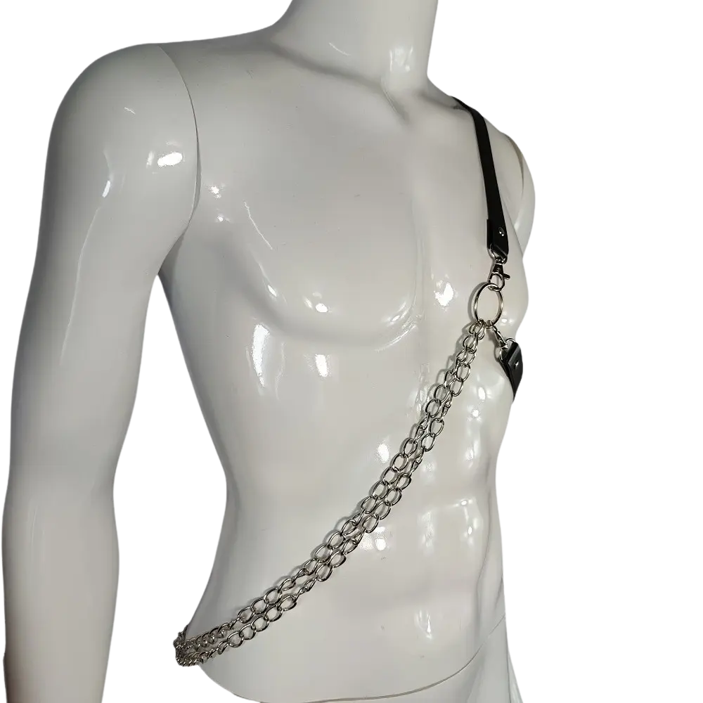 Chain Warrior Männer Harness – Stylischer Ketten-Look - Techno Essentials