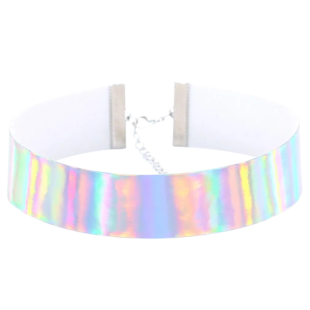 Techno Holo Choker – Schimmernder Look für Festivals und Raves - Techno Essentials